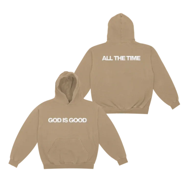 Forrest Frank - God Is Good Tan Hoodie Front and Back