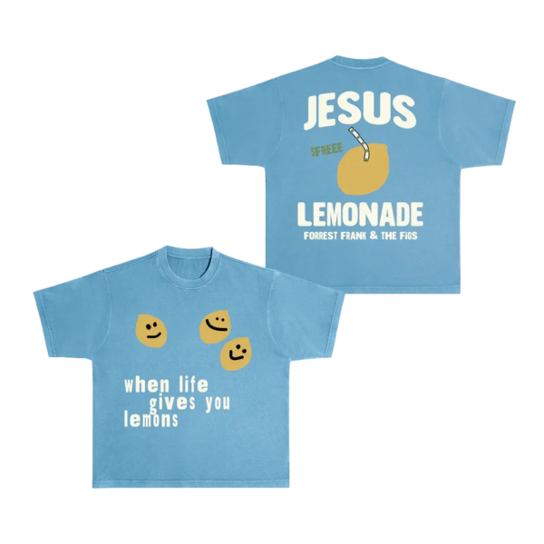 Forrest Frank - Jesus Lemonade Blue Tee Front