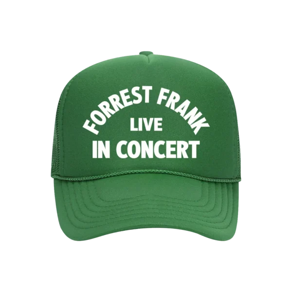 Forrest Frank Live Green Trucker Hat Front
