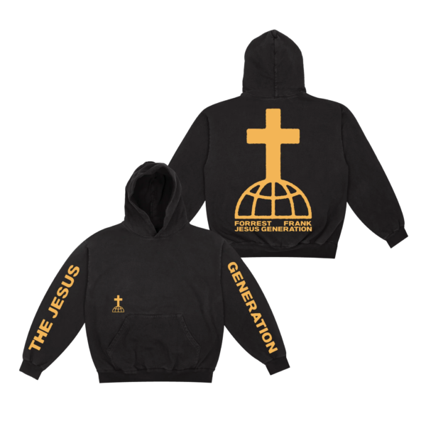Forrest Frank - The Jesus Generation Black Tour Hoodie front and Back