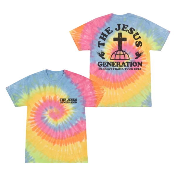 The Jesus Generation Tour Dye T-Shirt Front and Back